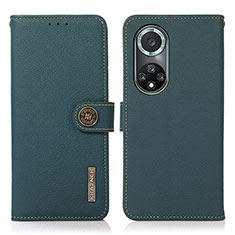 Funda de Cuero Cartera con Soporte Carcasa B02H para Huawei Nova 9 Pro Verde