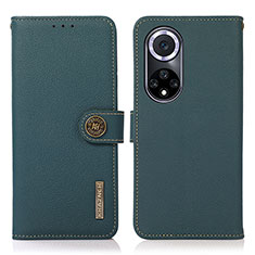 Funda de Cuero Cartera con Soporte Carcasa B02H para Huawei Nova 9 Verde