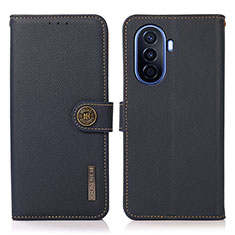 Funda de Cuero Cartera con Soporte Carcasa B02H para Huawei Nova Y70 Azul