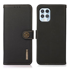 Funda de Cuero Cartera con Soporte Carcasa B02H para Motorola Moto G100 5G Negro