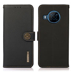 Funda de Cuero Cartera con Soporte Carcasa B02H para Nokia X100 5G Negro