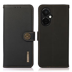 Funda de Cuero Cartera con Soporte Carcasa B02H para OnePlus Nord CE 3 Lite 5G Negro