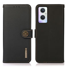 Funda de Cuero Cartera con Soporte Carcasa B02H para OnePlus Nord N20 5G Negro