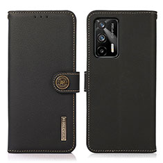 Funda de Cuero Cartera con Soporte Carcasa B02H para Realme GT 5G Negro