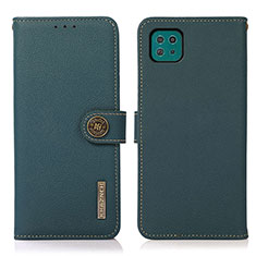 Funda de Cuero Cartera con Soporte Carcasa B02H para Samsung Galaxy A22 5G Verde