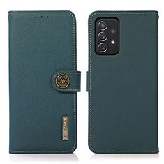 Funda de Cuero Cartera con Soporte Carcasa B02H para Samsung Galaxy A72 4G Verde