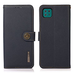 Funda de Cuero Cartera con Soporte Carcasa B02H para Samsung Galaxy F42 5G Azul