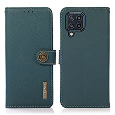 Funda de Cuero Cartera con Soporte Carcasa B02H para Samsung Galaxy M32 4G Verde