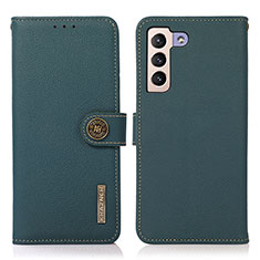 Funda de Cuero Cartera con Soporte Carcasa B02H para Samsung Galaxy S21 Plus 5G Verde