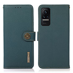 Funda de Cuero Cartera con Soporte Carcasa B02H para Xiaomi Civi 1S 5G Verde