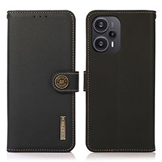 Funda de Cuero Cartera con Soporte Carcasa B02H para Xiaomi Poco F5 5G Negro