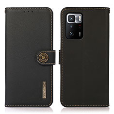 Funda de Cuero Cartera con Soporte Carcasa B02H para Xiaomi Poco X3 GT 5G Negro