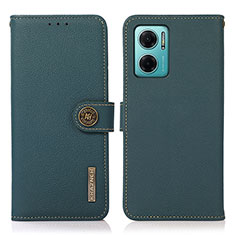 Funda de Cuero Cartera con Soporte Carcasa B02H para Xiaomi Redmi 11 Prime 5G Verde