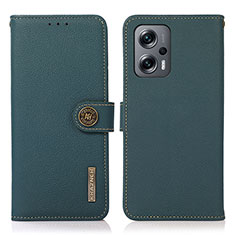 Funda de Cuero Cartera con Soporte Carcasa B02H para Xiaomi Redmi K50i 5G Verde