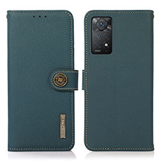 Funda de Cuero Cartera con Soporte Carcasa B02H para Xiaomi Redmi Note 12 Pro 4G Verde