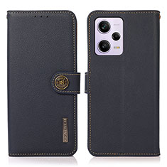 Funda de Cuero Cartera con Soporte Carcasa B02H para Xiaomi Redmi Note 12 Pro 5G Azul