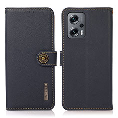 Funda de Cuero Cartera con Soporte Carcasa B02H para Xiaomi Redmi Note 12T Pro 5G Azul