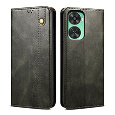 Funda de Cuero Cartera con Soporte Carcasa B02S para Huawei Nova 11 SE Verde