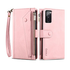 Funda de Cuero Cartera con Soporte Carcasa B02S para Samsung Galaxy S20 FE (2022) 5G Oro Rosa