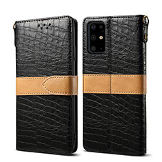 Funda de Cuero Cartera con Soporte Carcasa B02S para Samsung Galaxy S20 Plus 5G Negro