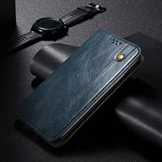 Funda de Cuero Cartera con Soporte Carcasa B02S para Xiaomi Redmi Note 10 5G Azul