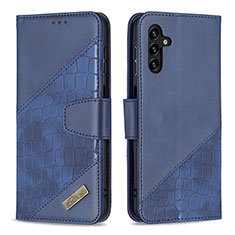 Funda de Cuero Cartera con Soporte Carcasa B03F para Samsung Galaxy A04s Azul