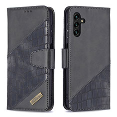 Funda de Cuero Cartera con Soporte Carcasa B03F para Samsung Galaxy A04s Negro