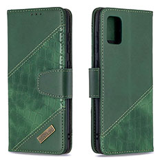 Funda de Cuero Cartera con Soporte Carcasa B03F para Samsung Galaxy A31 Verde