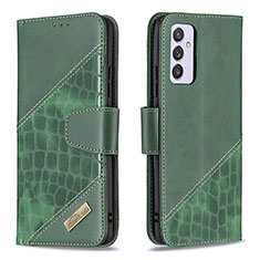 Funda de Cuero Cartera con Soporte Carcasa B03F para Samsung Galaxy A34 5G Verde