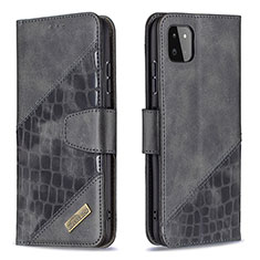 Funda de Cuero Cartera con Soporte Carcasa B03F para Samsung Galaxy F42 5G Negro