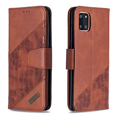 Funda de Cuero Cartera con Soporte Carcasa B03F para Samsung Galaxy M60s Marron