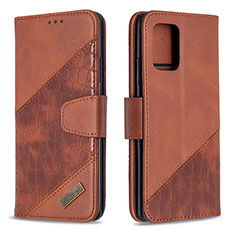 Funda de Cuero Cartera con Soporte Carcasa B03F para Samsung Galaxy M80S Marron