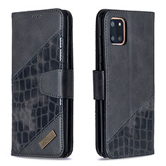 Funda de Cuero Cartera con Soporte Carcasa B03F para Samsung Galaxy Note 10 Lite Negro