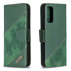 Funda de Cuero Cartera con Soporte Carcasa B03F para Samsung Galaxy S20 FE 4G Verde