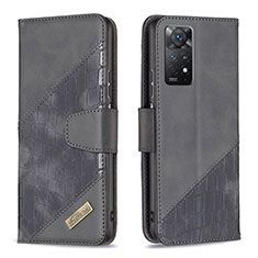 Funda de Cuero Cartera con Soporte Carcasa B03F para Xiaomi Redmi Note 11 Pro 4G Negro