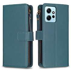 Funda de Cuero Cartera con Soporte Carcasa B03F para Xiaomi Redmi Note 12 4G Verde