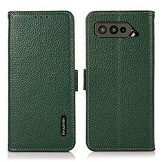 Funda de Cuero Cartera con Soporte Carcasa B03H para Asus ROG Phone 5 Ultimate Verde