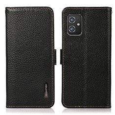 Funda de Cuero Cartera con Soporte Carcasa B03H para Asus ZenFone 8 Mini Negro