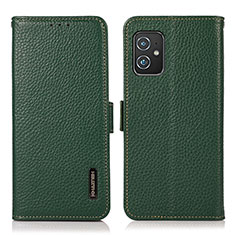 Funda de Cuero Cartera con Soporte Carcasa B03H para Asus ZenFone 8 Mini Verde