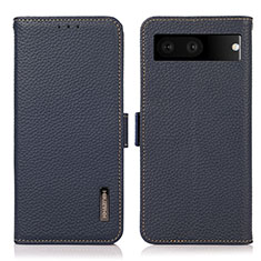 Funda de Cuero Cartera con Soporte Carcasa B03H para Google Pixel 7 5G Azul