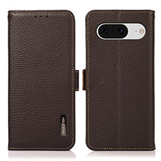 Funda de Cuero Cartera con Soporte Carcasa B03H para Google Pixel 8 5G Marron