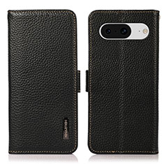 Funda de Cuero Cartera con Soporte Carcasa B03H para Google Pixel 8 5G Negro