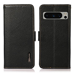 Funda de Cuero Cartera con Soporte Carcasa B03H para Google Pixel 8 Pro 5G Negro