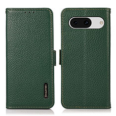 Funda de Cuero Cartera con Soporte Carcasa B03H para Google Pixel 8a 5G Verde