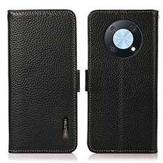 Funda de Cuero Cartera con Soporte Carcasa B03H para Huawei Enjoy 50 Pro Negro