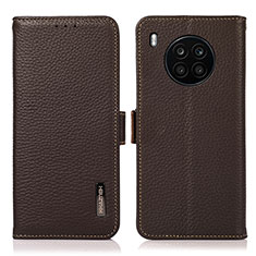 Funda de Cuero Cartera con Soporte Carcasa B03H para Huawei Honor 50 Lite Marron