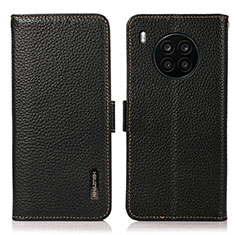 Funda de Cuero Cartera con Soporte Carcasa B03H para Huawei Honor 50 Lite Negro