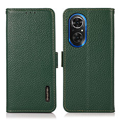 Funda de Cuero Cartera con Soporte Carcasa B03H para Huawei Honor 50 SE 5G Verde