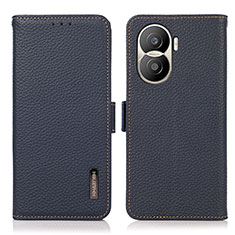 Funda de Cuero Cartera con Soporte Carcasa B03H para Huawei Honor X40i 5G Azul