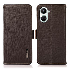 Funda de Cuero Cartera con Soporte Carcasa B03H para Huawei Nova 10 SE Marron